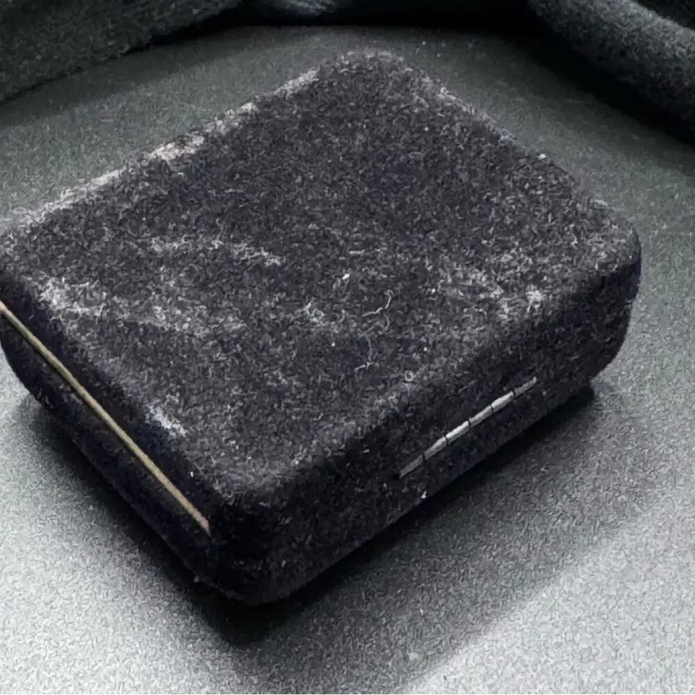 Vtg The Competition Black Onyx Cufflinks in Original Box